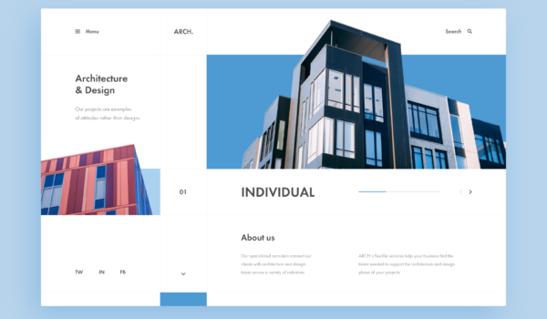 طراحی وبسایت معماری - پارس وب